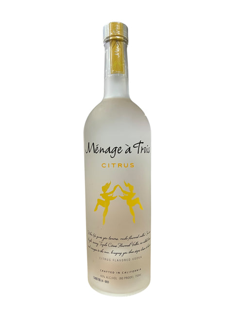 Ménage à Trois Vodka - Citrus (750ml)