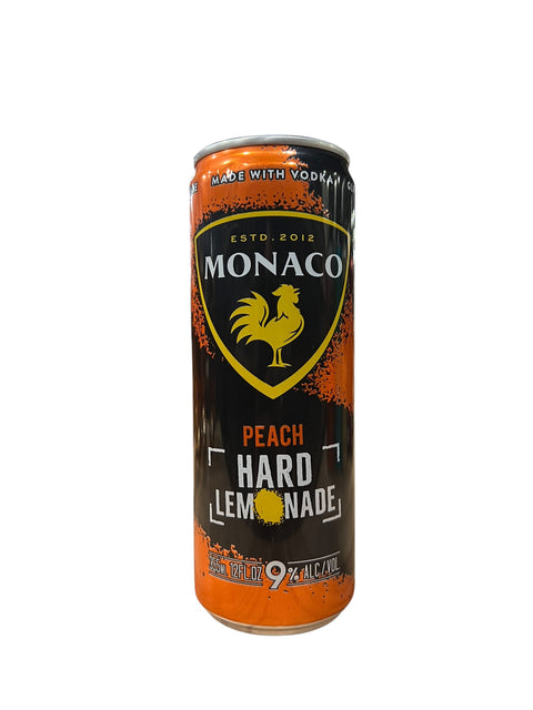 Monaco Peach Hard Lemonade (12oz)