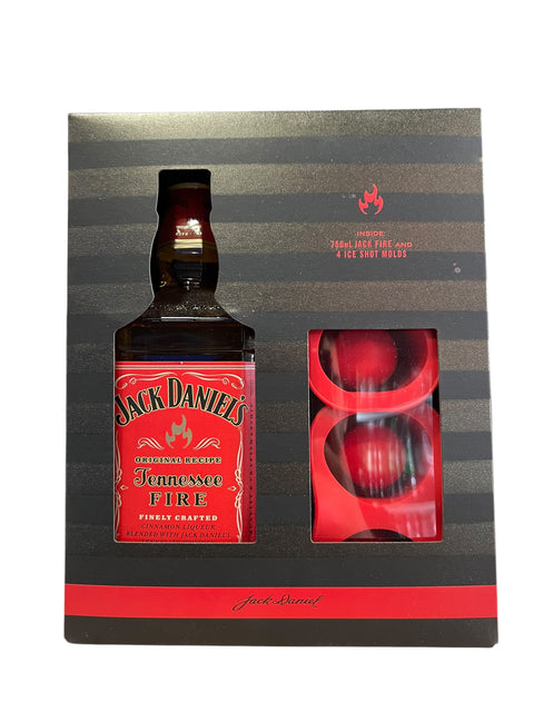 Jack Daniel’s Tennessee Fire + 4 Ice Shot Molds (750ml)