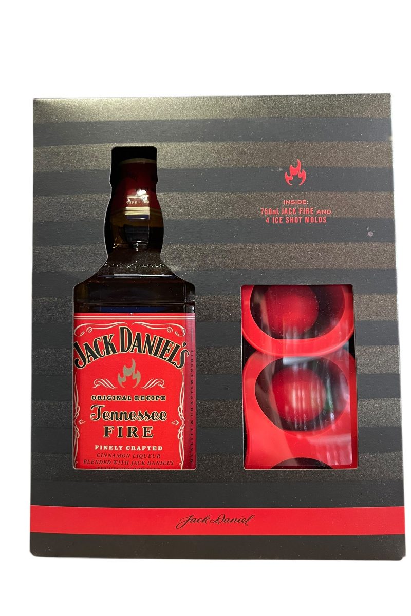 Jack Daniel’s Tennessee Fire + 4 Ice Shot Molds (750ml)