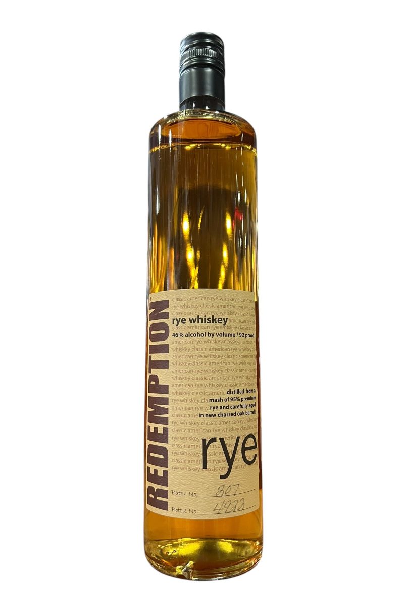 Redemption Rye 92 Proof