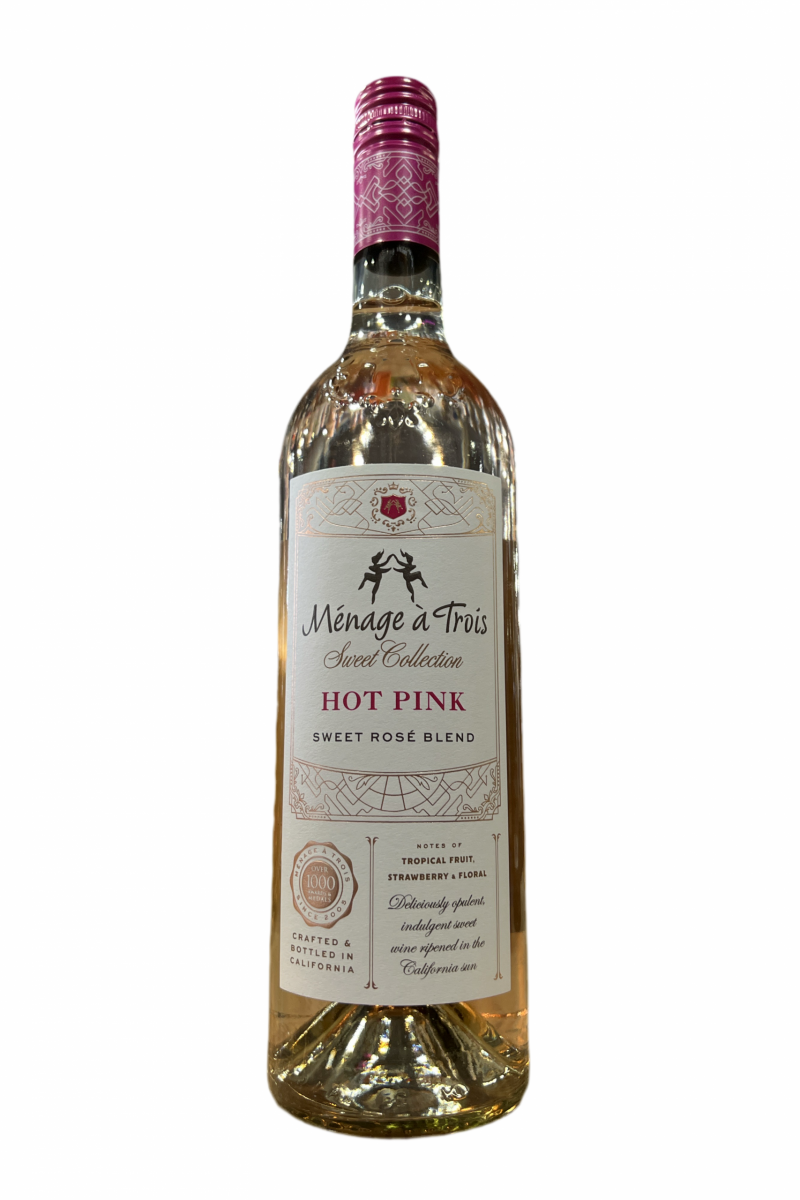 Menage A Trois Hot Pink Sweet Rose Blend (750ml)