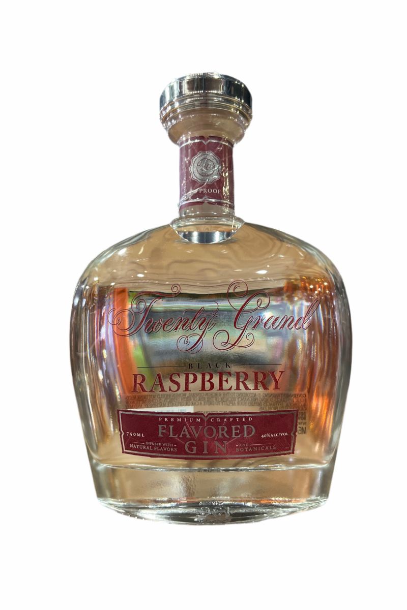 Twenty Grand Black Raspberry Flavored Gin (750ml)