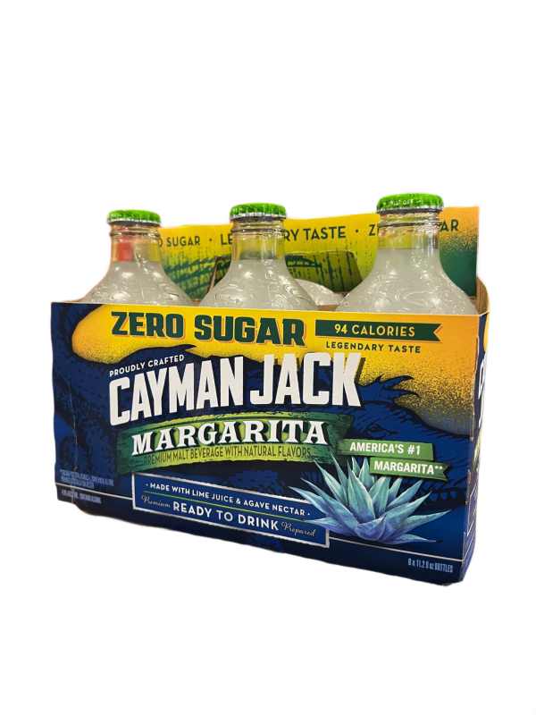 Cayman Jack Margarita Zero Sugar 6 Pack 11.2oz Bottle