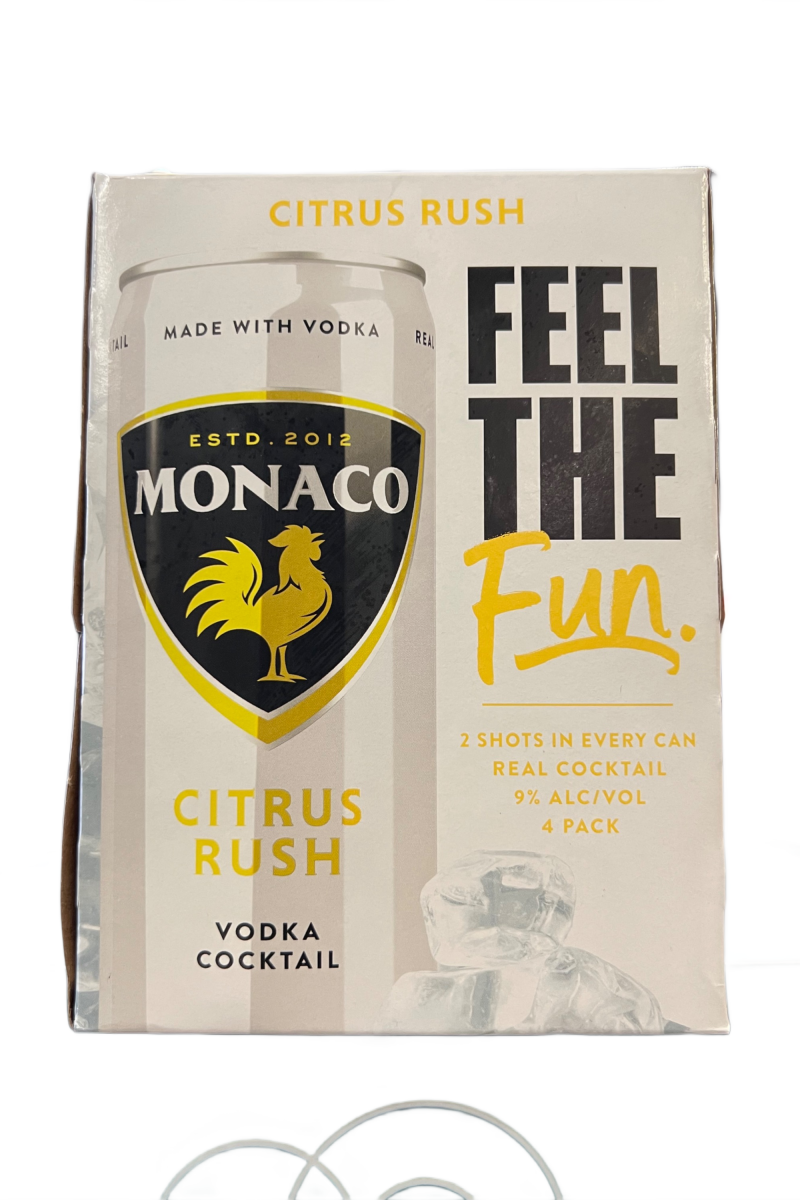 Monaco Citrus Rush 4 Pack Can 12oz