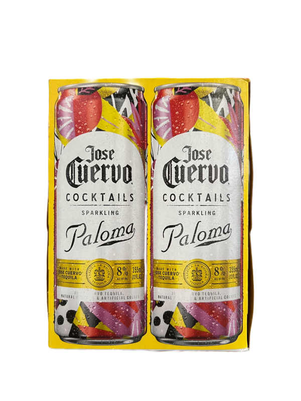 Jose Cuervo Sparkling Cocktails Paloma 4 Pack 12oz