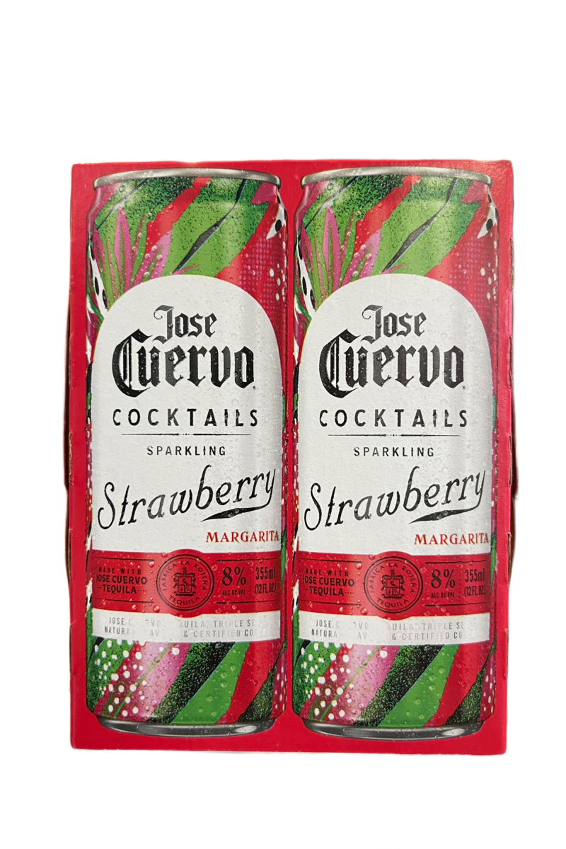 Jose Cuervo Sparkling Cocktails Strawberry 4 Pack 12oz