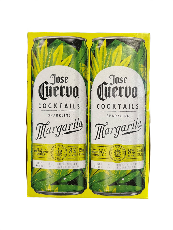 Jose Cuervo Sparkling Cocktails Margarita 4 Pack 12oz