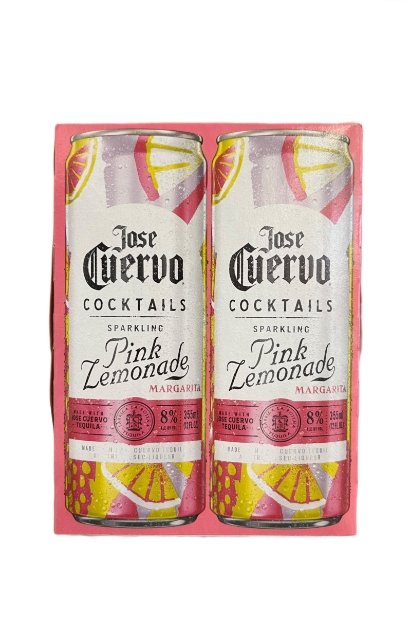 Jose Cuervo Sparkling Cocktails Pink Lemonade 4 Pack 12oz