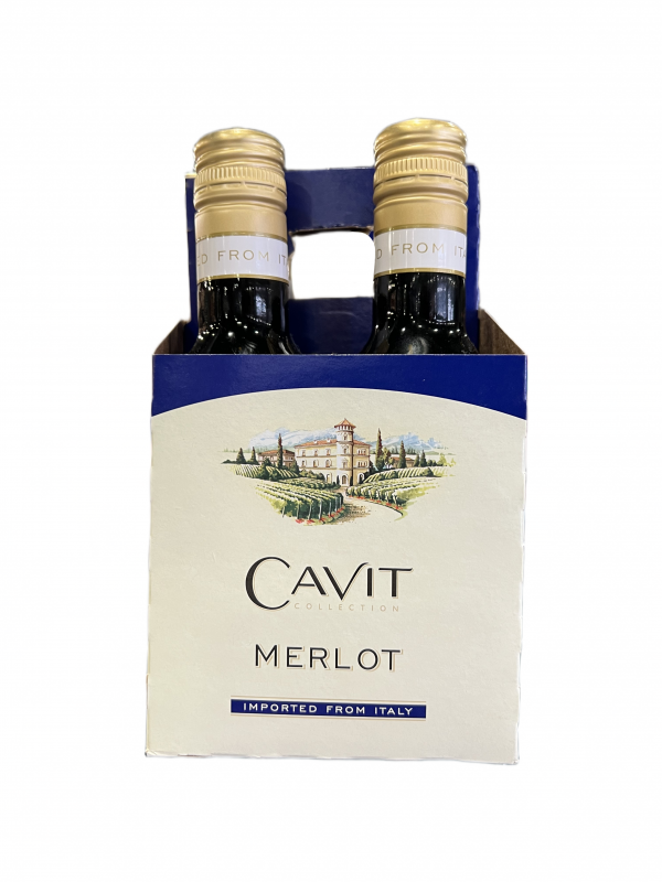 Cavit Merlot 4 Pack 187ml