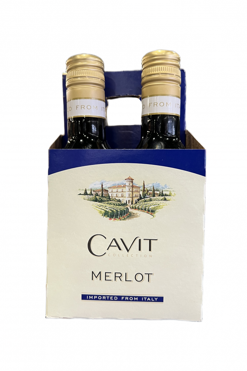 Cavit Merlot 4 Pack 187ml