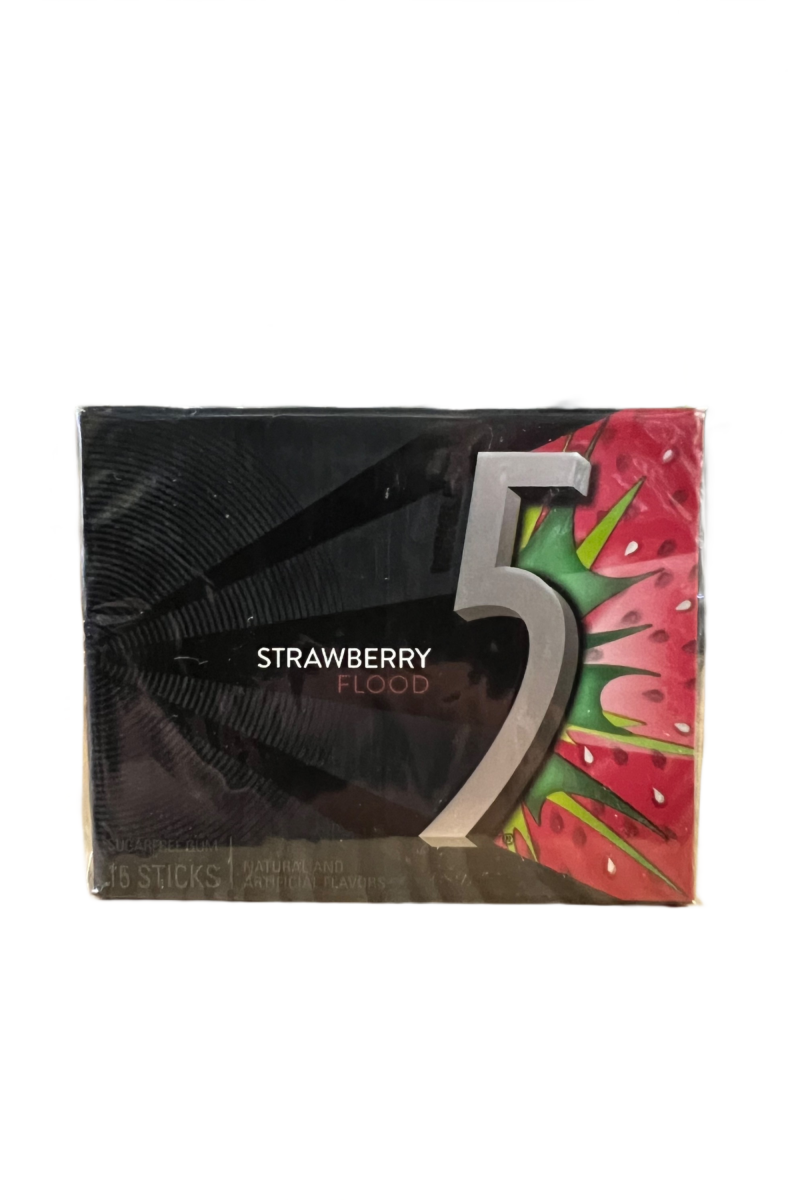 Wrigley's 5 Chewing Gum Strawberry Flood