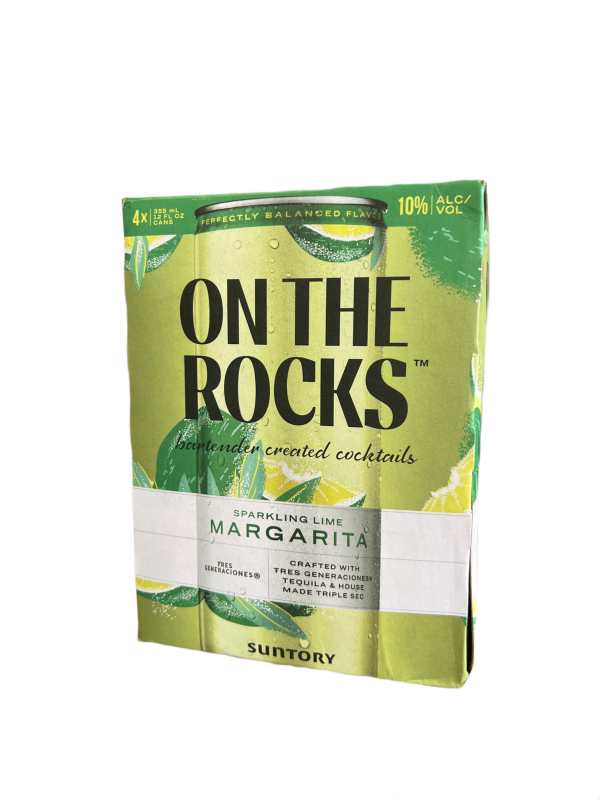 On The Rocks Sparkling Lime Margarita 4 Pack 12oz