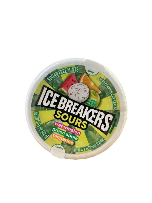 Ice Breakers Sours - Watermelon Green Apple Tangerine