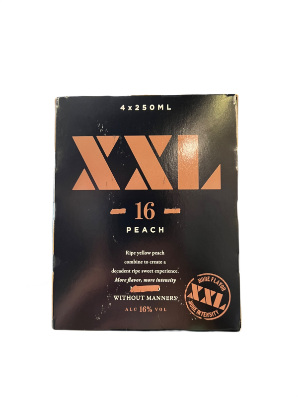 XXL Peach Can 4 Pack 8oz