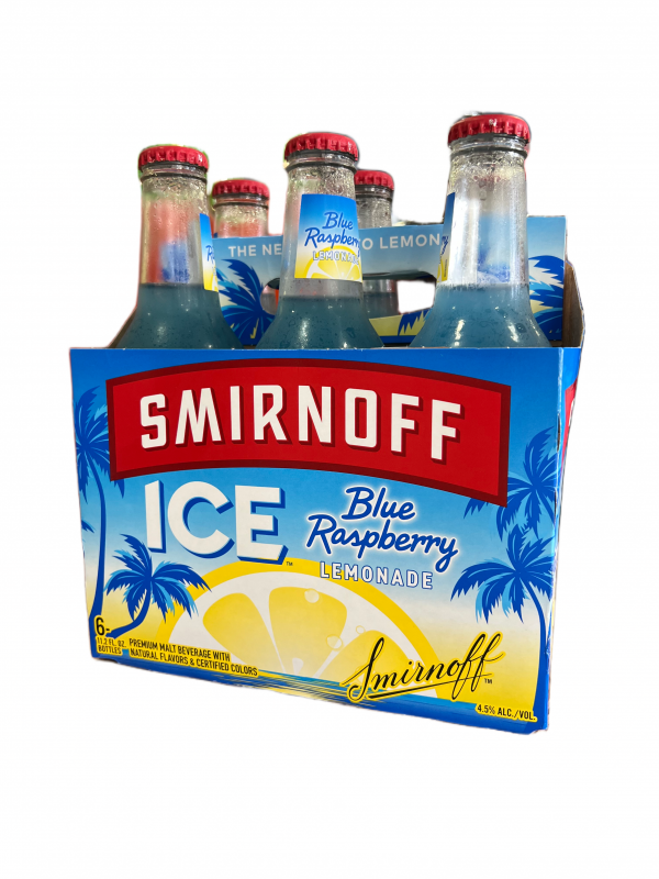 Smirnoff Ice Blue Raspberry Single Bottle 12oz