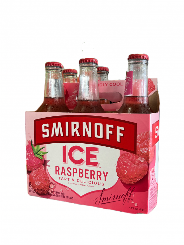 Smirnoff Ice Raspberry 6 Pack Bottle 12oz
