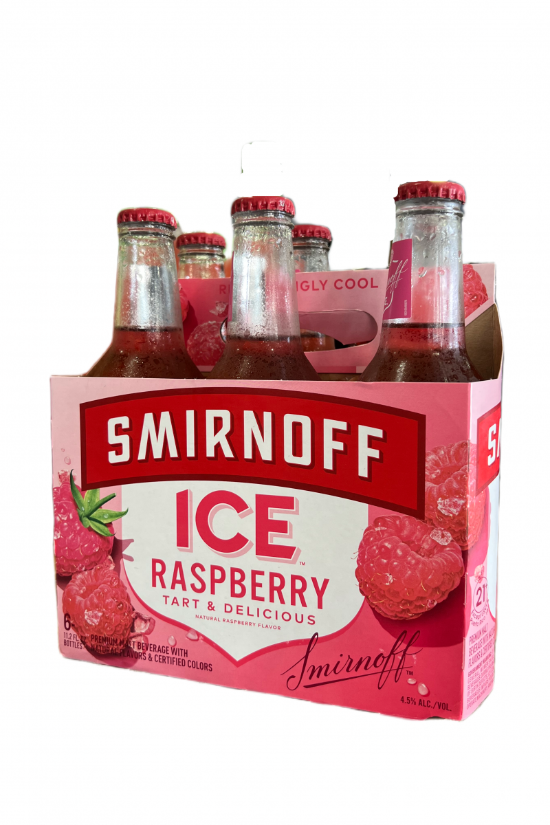 Smirnoff Ice Raspberry 6 Pack Bottle 12oz