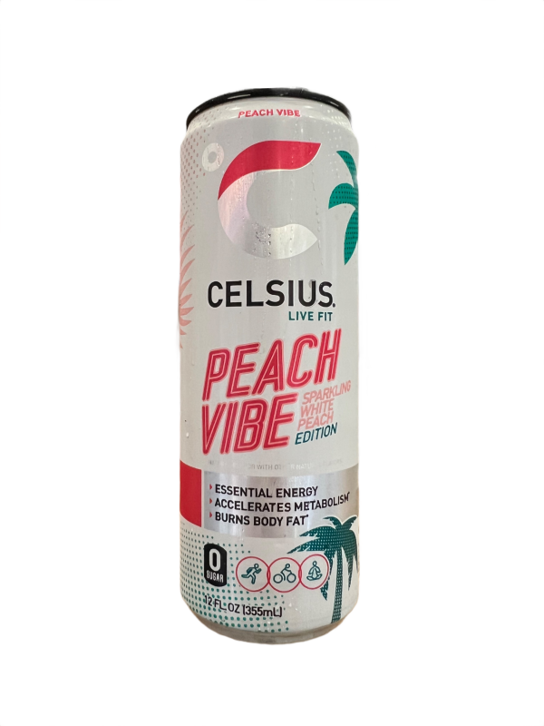Celsius Sparkling (12oz) Peach Vibe