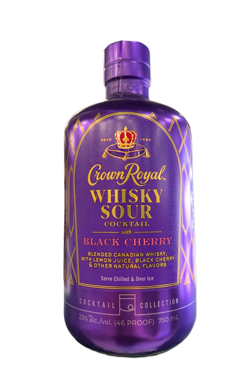 Crown Royal Whiskey Sour Cocktail With Black Cherry 750ml