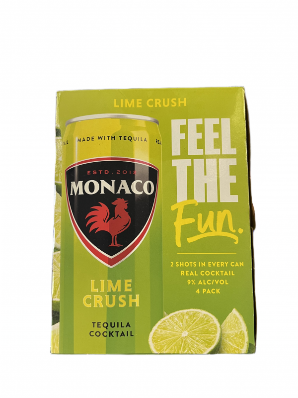 Monaco Lime Crush 4 Pack Can 12oz