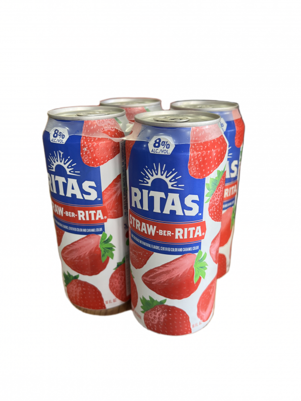 Ritas Can Strawberry 4 Pack 16oz