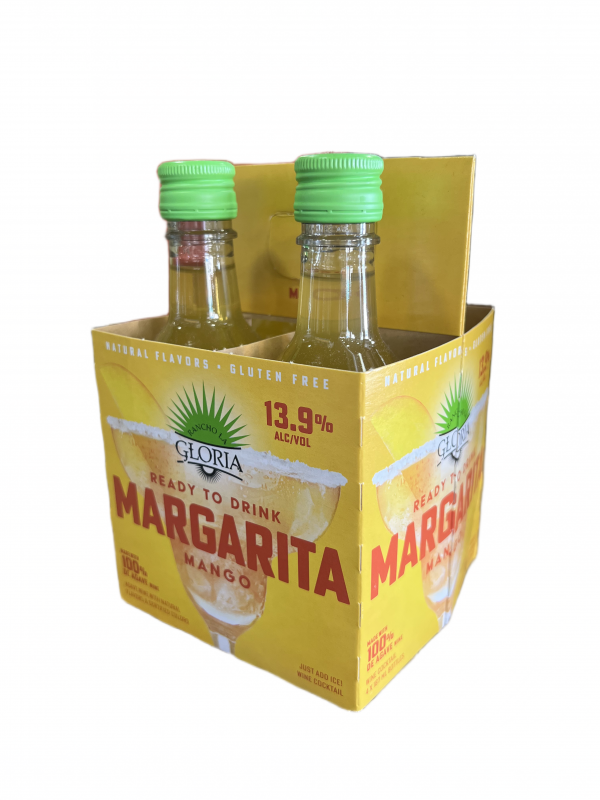Rancho La Gloria Margarita Mango 4 Pack Bottle 187ml