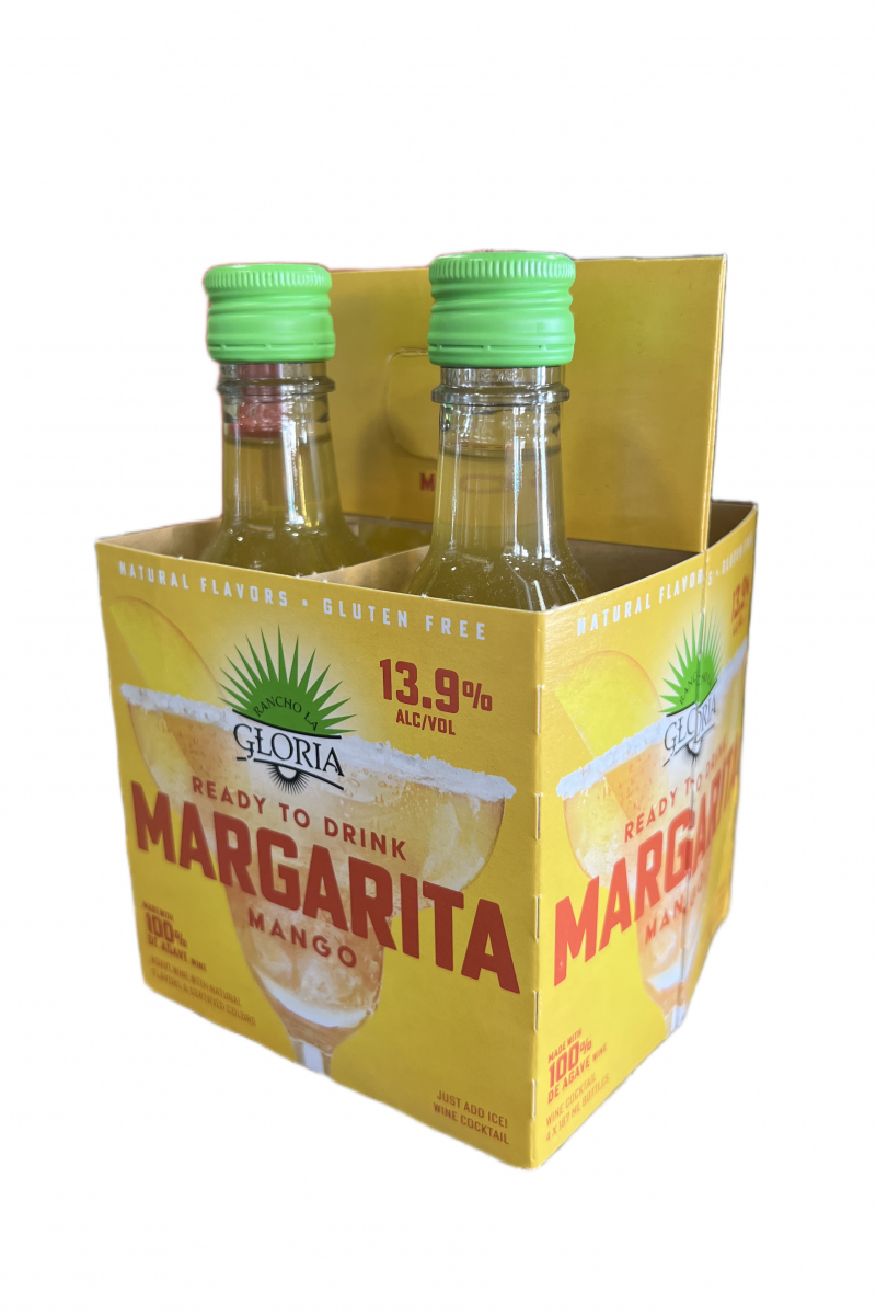 Rancho La Gloria Margarita Mango 4 Pack Bottle 187ml