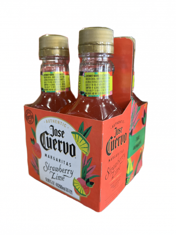 Jose Cuervo Margarita Strawberry Lime 4 Pack (200ml)