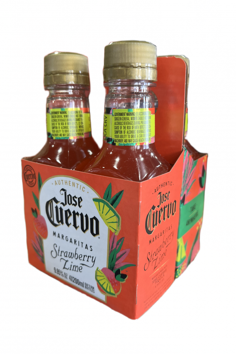 Jose Cuervo Margarita Strawberry Lime 4 Pack (200ml)