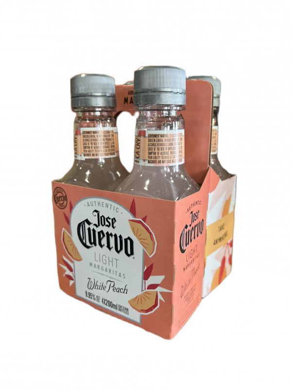 Jose Cuervo Margarita Light White Peach 4 Pack (200ml)