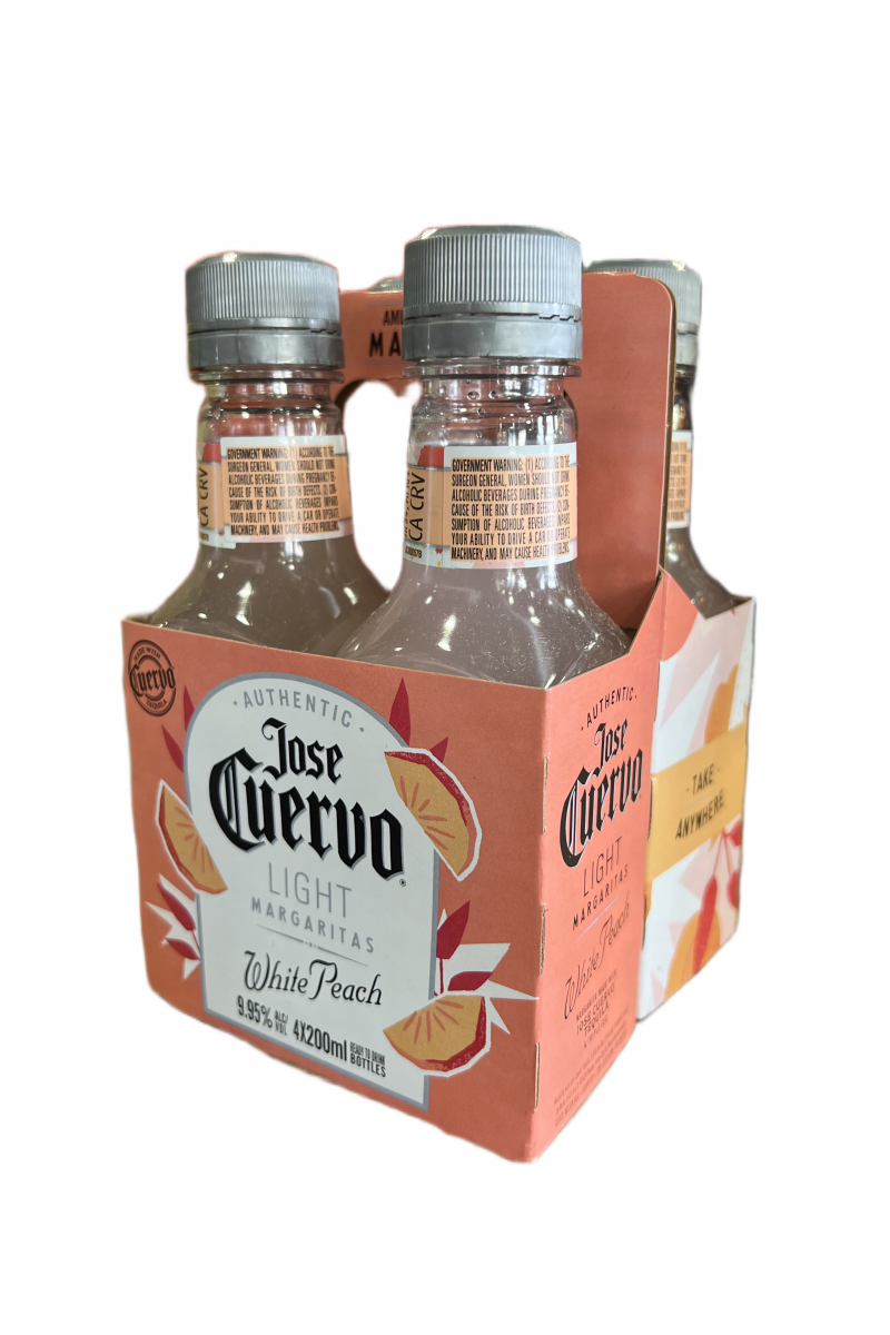 Jose Cuervo Margarita Light White Peach 4 Pack (200ml)