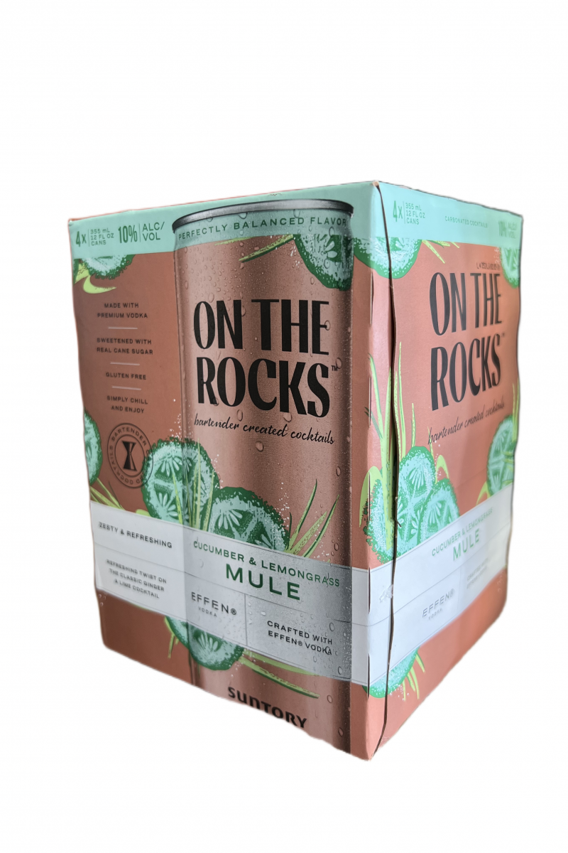 On The Rocks Cocktails Cucumber & Lemongrass Mule 4 Pack 12oz