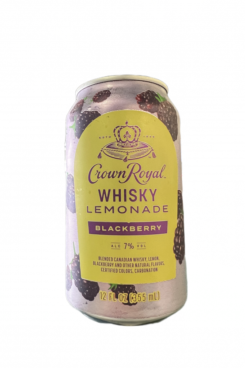 Crown Royal Whisky Lemonade - Blackberry Can Single 12oz