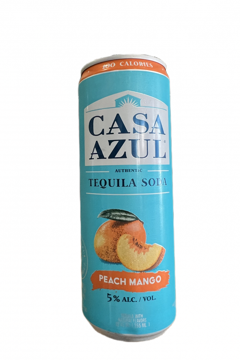 Casa Azul Tequila Soda Peach Mango Single Can 12oz