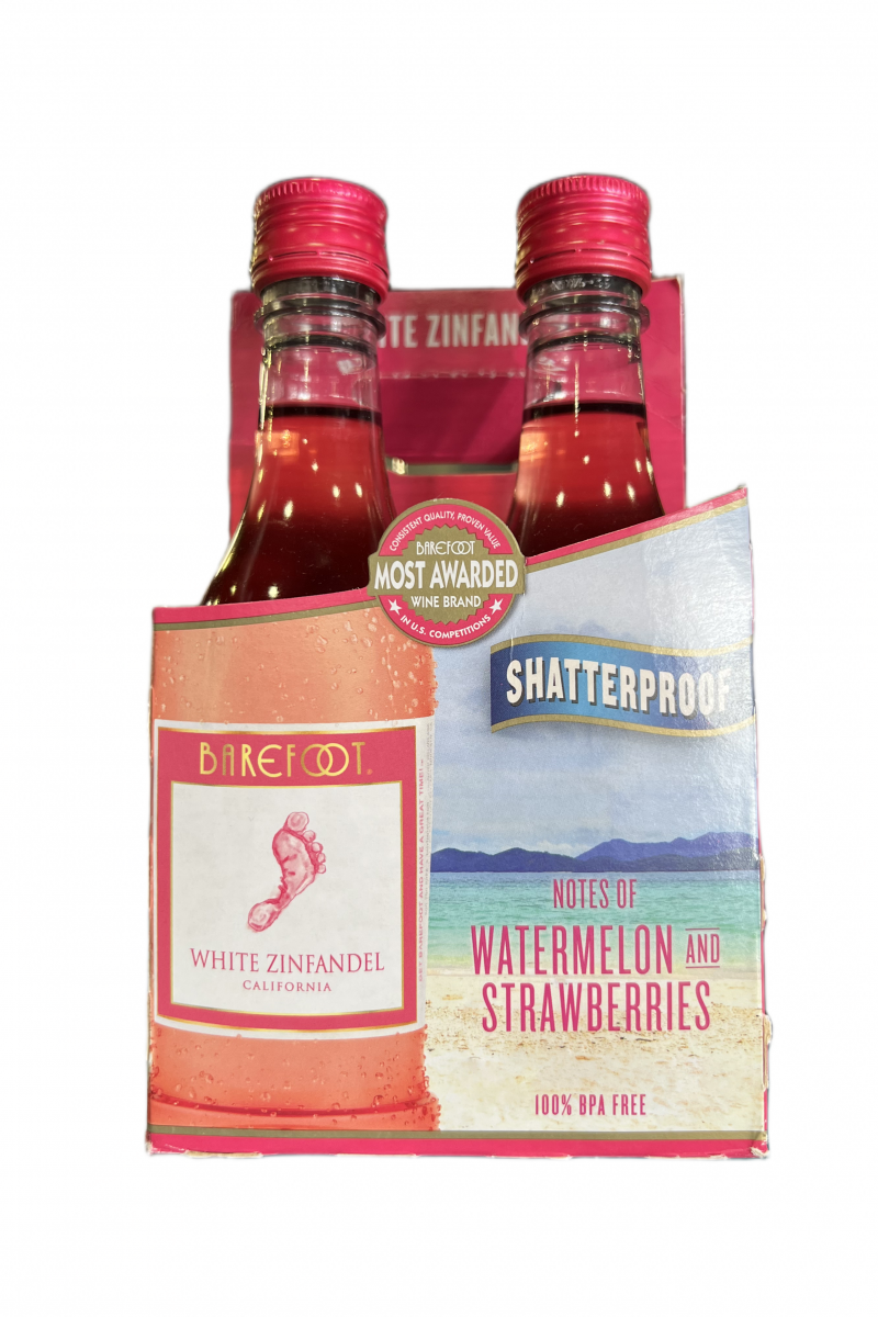 Barefoot White Zinfandel 4 Pack 187ml