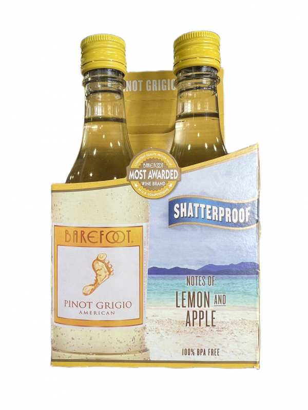Barefoot Pinot Grigio 4 Pack 187ml