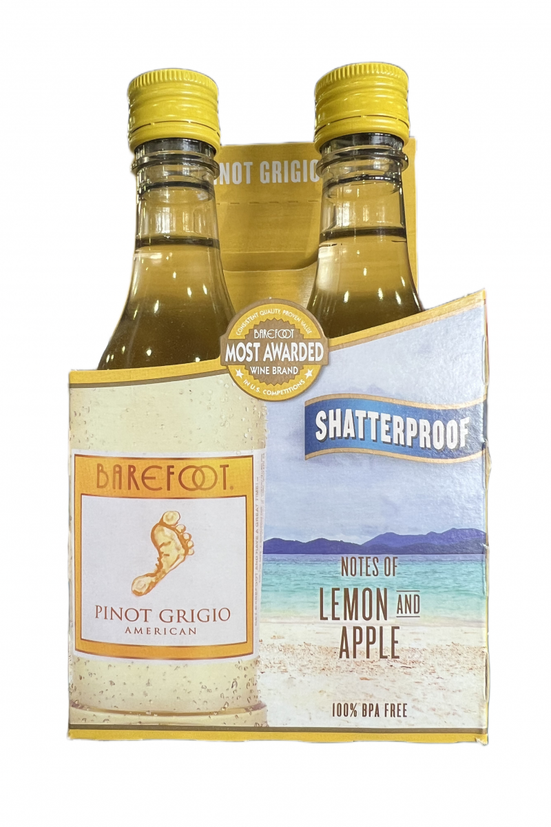 Barefoot Pinot Grigio 4 Pack 187ml