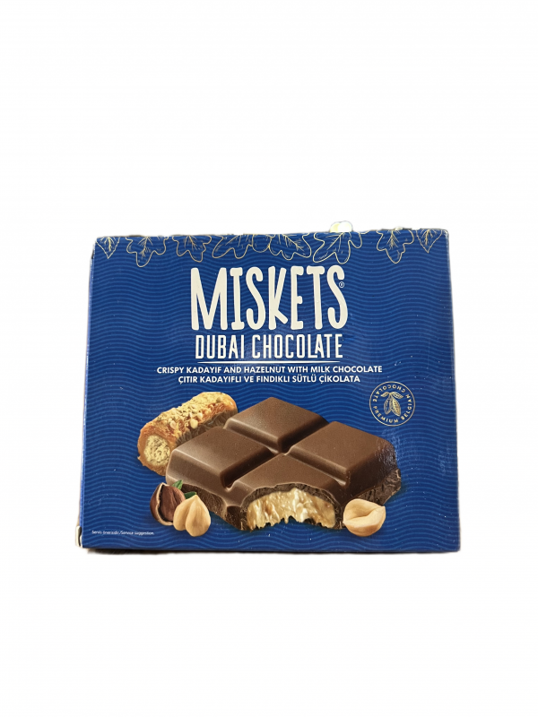Miskets Dubai Chocolate Hazelnut Milk Chocolate