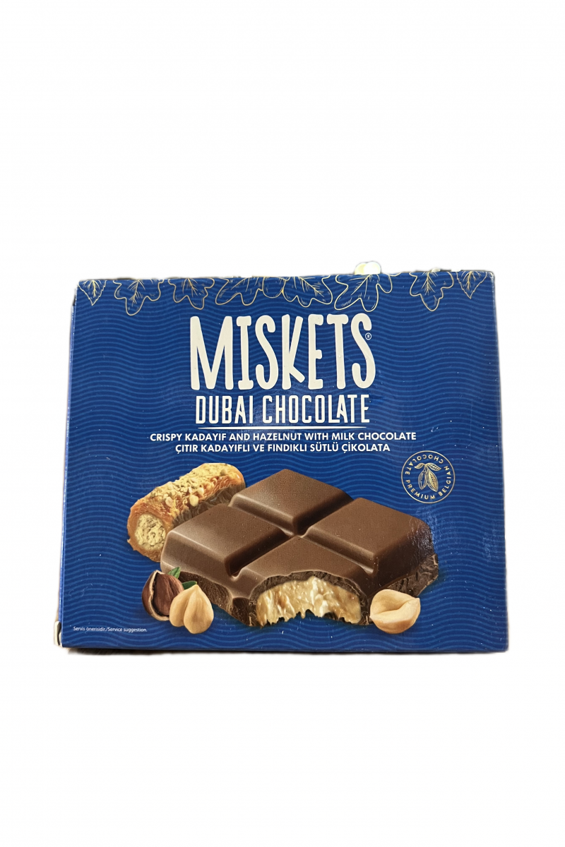 Miskets Dubai Chocolate Hazelnut Milk Chocolate