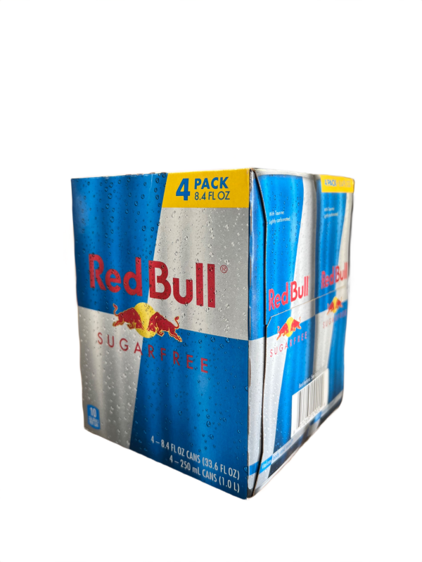 Redbull Energy Drink Sugar Free 4 Pack 8.4oz