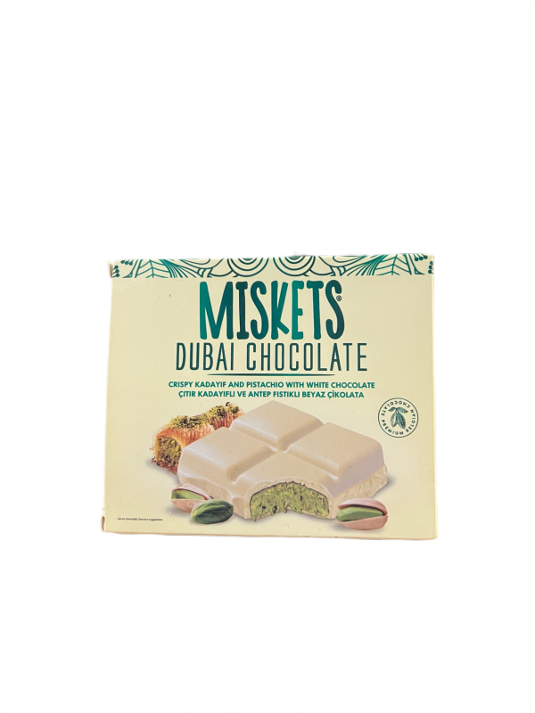 Miskets Dubai Chocolate White Chocolate