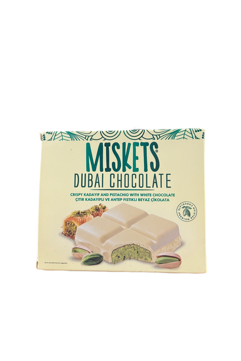 Miskets Dubai Chocolate White Chocolate