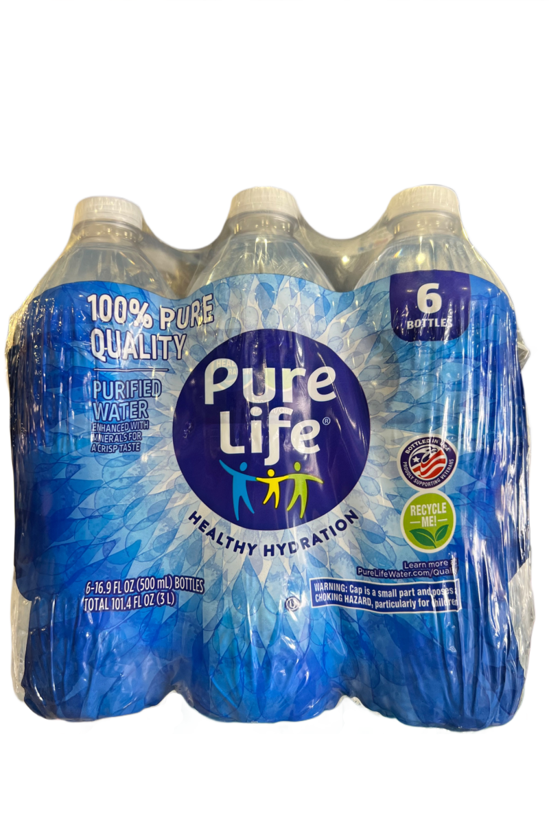Pure Life Water 6 Pack Bottle 16.9oz