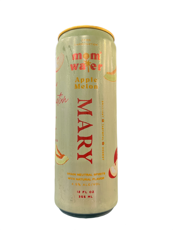 Mom Water Apple Melon Single Can 12oz