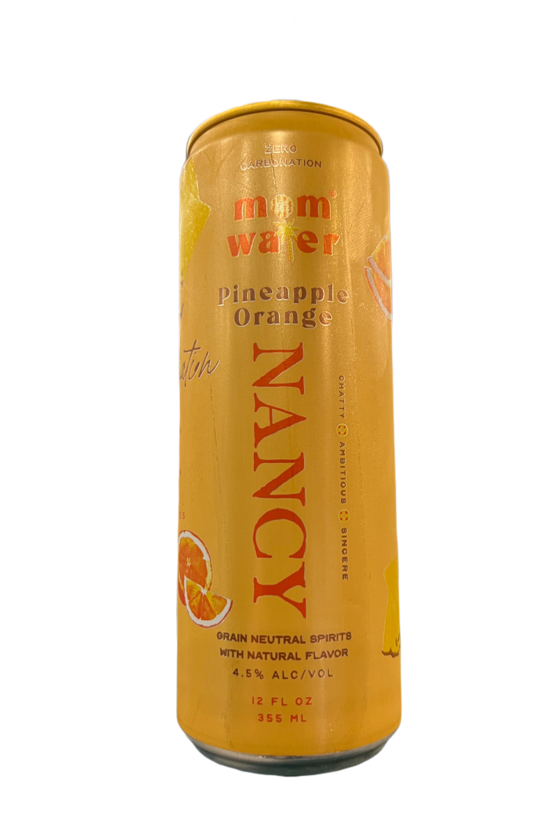 Mom Water Pineapple Orange Single Can 12oz