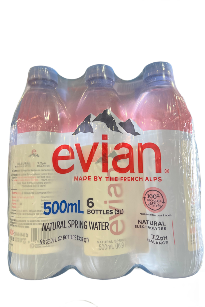 Evian Water 6 Pack 500ml