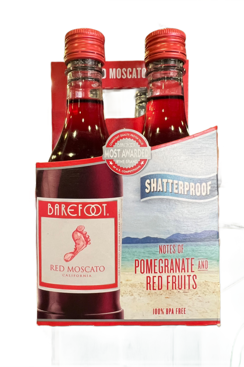 Barefoot Red Moscato 4 Pack 187ml