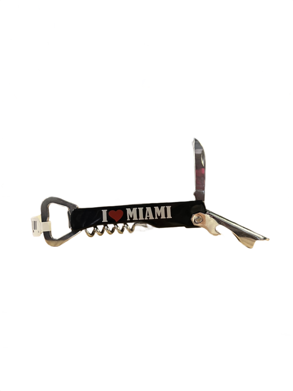 I <3 MIAMI Black Bottle Opener