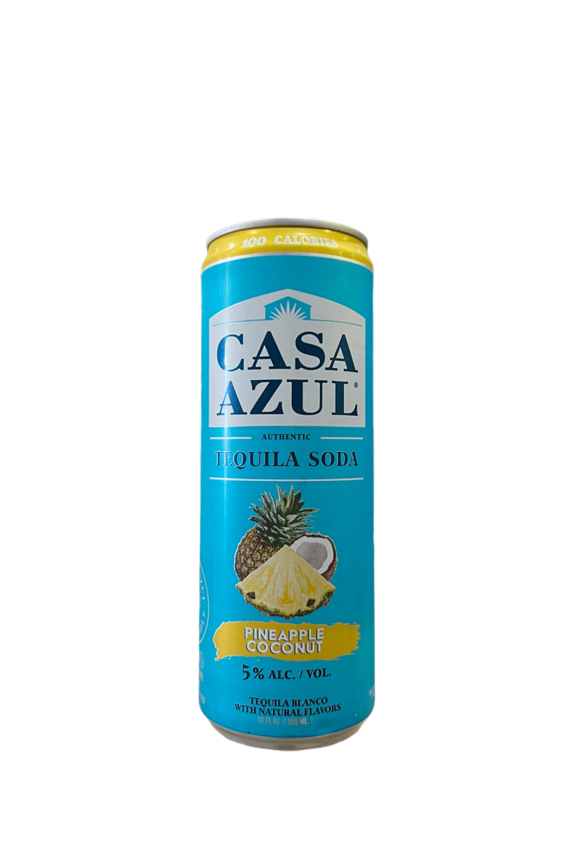 Casa Azul Tequila Soda Pineapple Coconut Single Can 12oz
